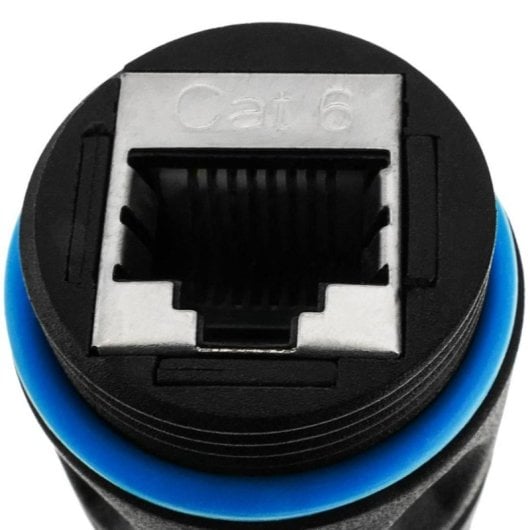 Adattatore di rete Techly IWP-MD C6-IP68T RJ-45 Doppio Femmina Nero IP68