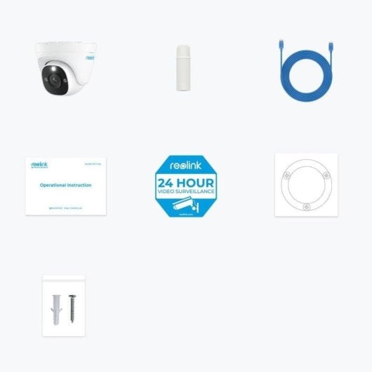 Caméra de surveillance Reolink P344 12MP Vision Nocturne Intérieur et Extérieur IA Audio Bidirectionnel