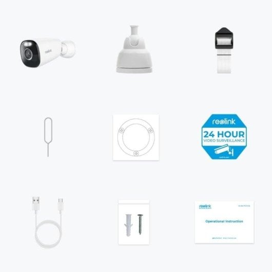 Überwachungskamera Reolink Argus B340 5MP Nachtsicht Innen und Außen KI Zwei-Wege-Audio Sprachsteuerung