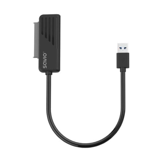 Adaptador SATA Savio AK-38 USB 3.0 para SSD 2,5" Plug and Play Negro