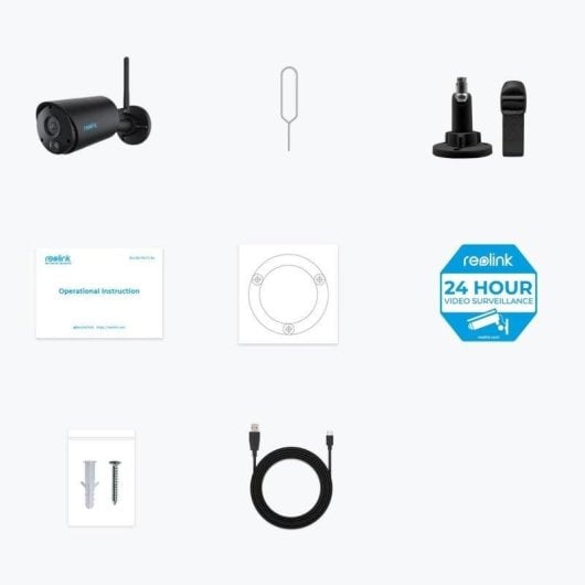 Caméra de surveillance Reolink Argus B320-B 2K Vision Nocturne Intérieur et Extérieur Contrôle Vocal Audio Bidirectionnel