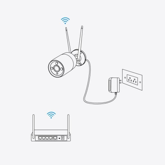Camera IP Reolink W330 4K Visione Notturna Per Interni ed Esterni Audio Bidirezionale IA