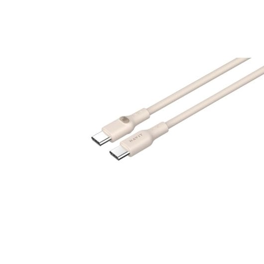 Câble USB C Havit 6939119066239 2 m Silicone Beige Livraison Puissance 100W