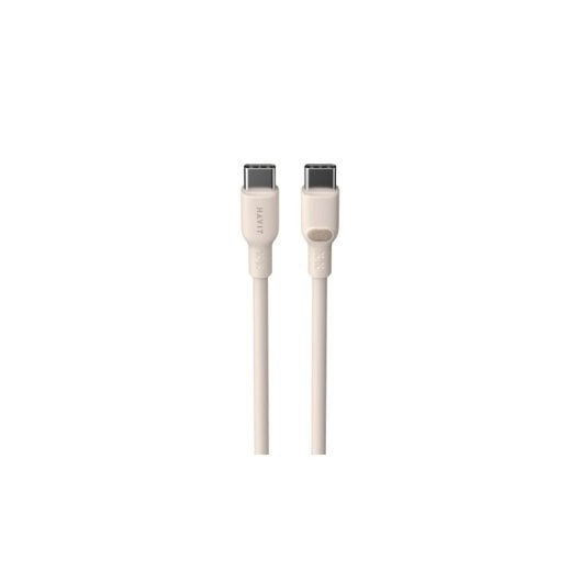 Câble USB C Havit 6939119066239 2 m Silicone Beige Livraison Puissance 100W