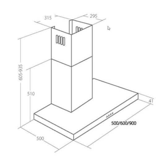 Campagne extracteur Akpo WK-4 Feniks Slim Eco Ducté/Recirculation 90cm éclairage halogène