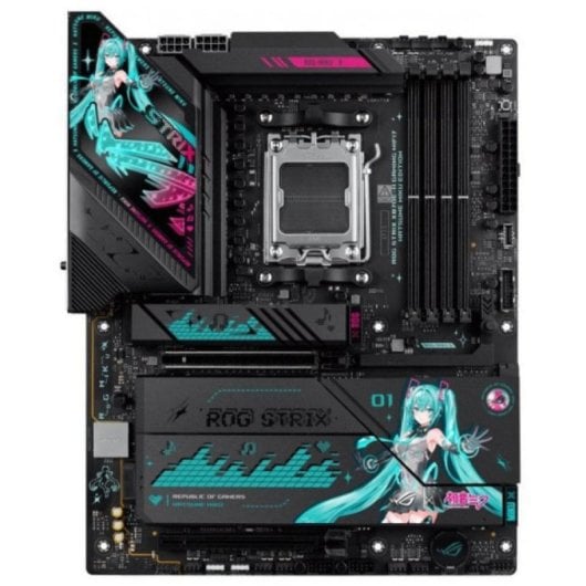 Carte mère ASUS ROG STRIX X870E-H Gaming X870E AM5 DDR5 ATX WiFi 7 Edition Hatsune Miku RGB