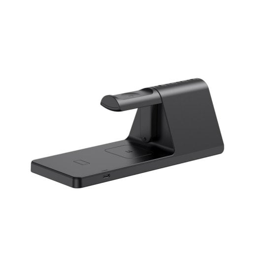 Cargador inalámbrico Havit W3042 estación 3 en 1 auto USB negro