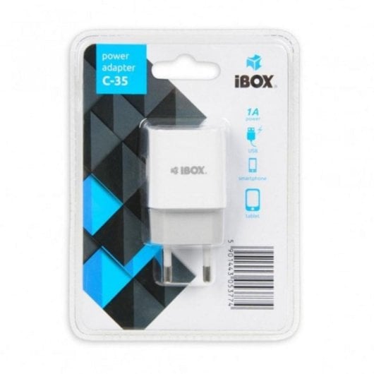 Fuente de Alimentacion iBox 5V 0.3A Modelo C-35 Compacta USB Interior Blanco