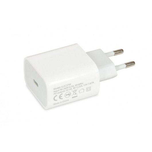 Caricatore iBox C-37 USB 20W Power Delivery Bianco Universale