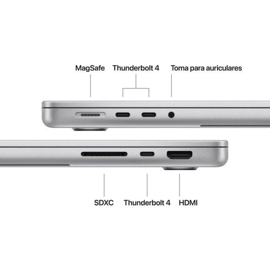 Apple MacBook Pro Apple M5 10 Núcleos/16GB/512GB SSD/GPU 10 Núcleos/14" Plata