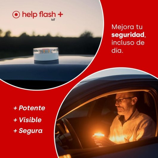 Baliza Help Flash IoT Plus V16 Geolocalizzazione LED eSIM Eye Protect