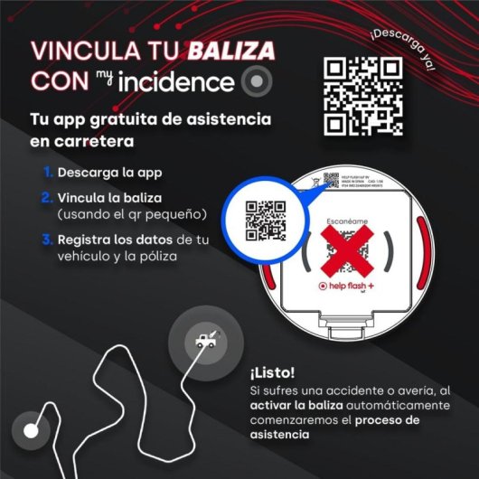 Baliza Help Flash IoT Plus V16 Geolocalizzazione LED eSIM Eye Protect