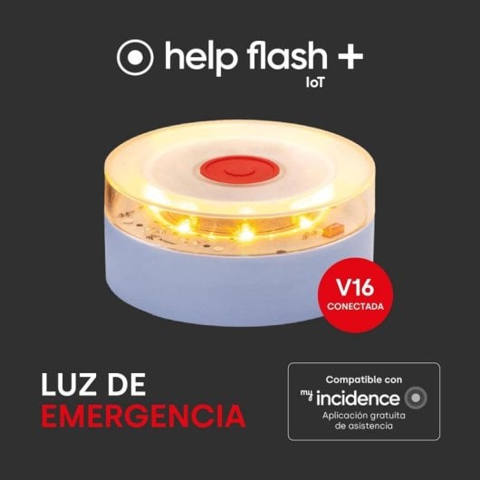 Baliza Help Flash IoT Plus V16 Geolocalizzazione LED eSIM Eye Protect