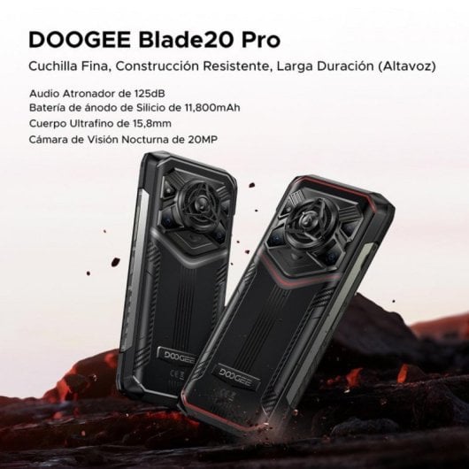 Smartphone DOOGEE Blade20 Pro 24GB RAM 256GB Bateria 11800mAh Android 15 AI