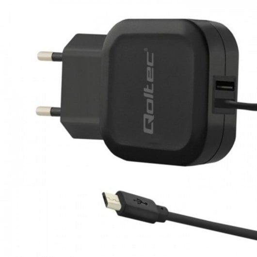 Carregador Qoltec 50189 USB AC Interior Preto 1m para Smartphone/Tablet