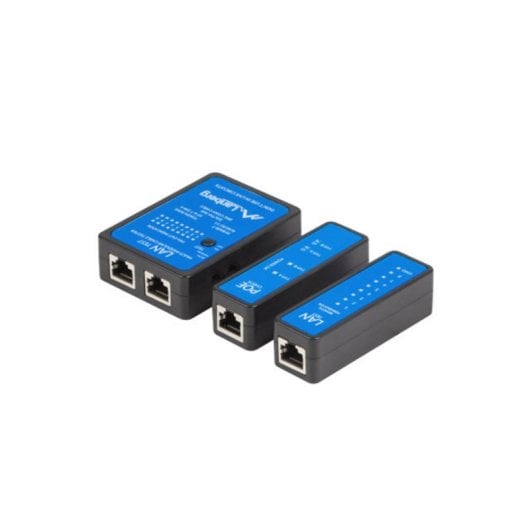 Tester PoE Lanberg NT-0404 BNC RJ-11 RJ-45 LED 9 V Nero Blu