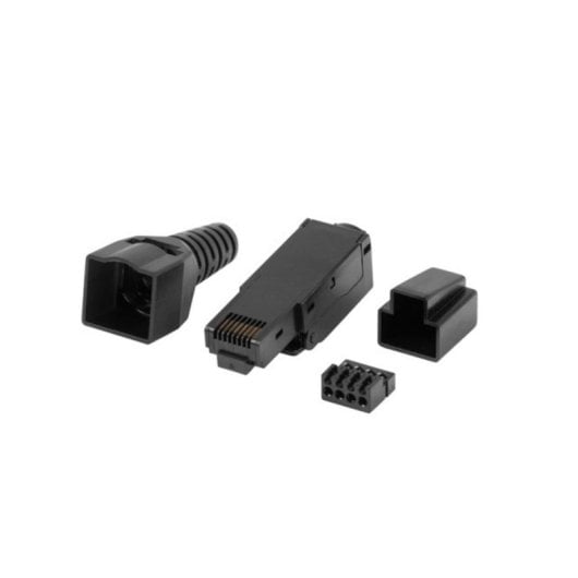 Connecteur RJ-45 Lanberg PLU-6000TL noir mâle Cat6 U/UTP