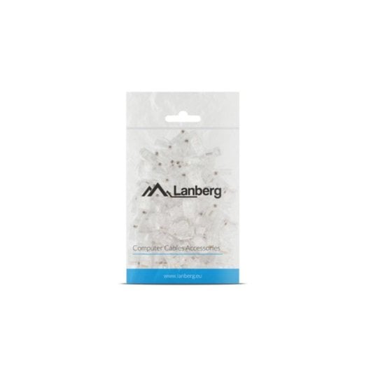 Conector RJ-45 Lanberg PLU-5000 Transparente Cat5e UTP Pack 100 unidades