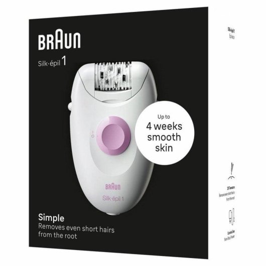 Epilatore Elettrico Braun Silk-epil 1 1-000 1 Velocità 20 Pinzette