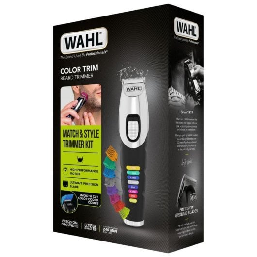 Tondeuse Wahl Color Trim sans fil lame acier inoxydable 240 min autonomie