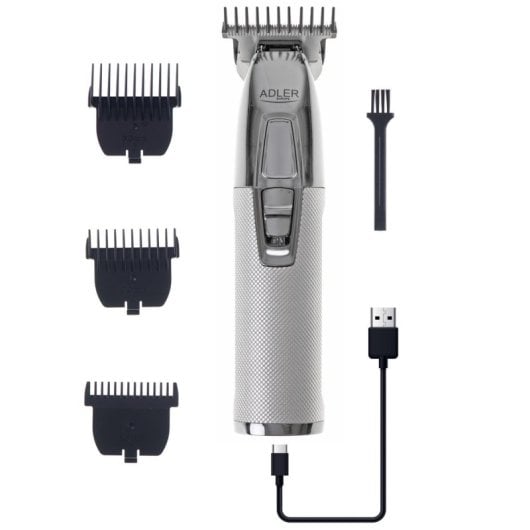 Tagliacapelli Adler AD 2836S Wireless Lama Acciaio Inox Batteria 1400mAh