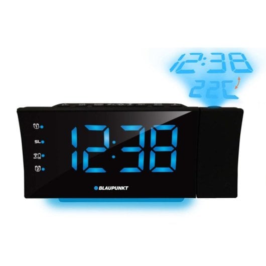 Sveglia digitale Blaupunkt CRP81USB Nero LED Proiezione USB FM Temperatura