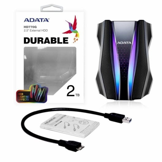 ADATA HD770G HDD Externo 2TB 2.5" USB 3.2 Gen1 Resistente à Água e Choque