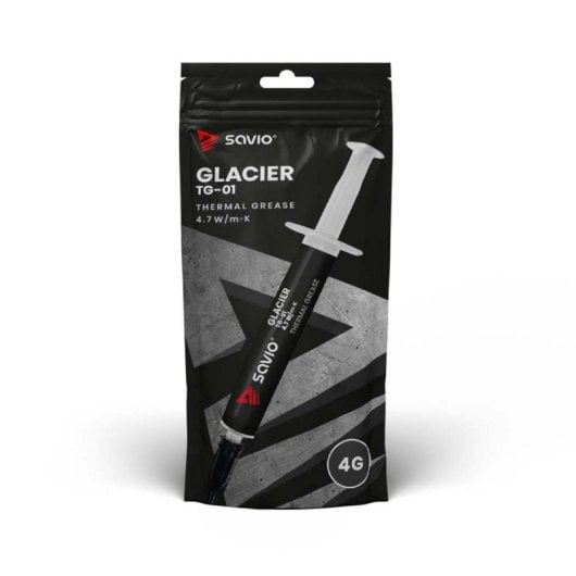 Pasta térmica Savio TG-01 4,7 W/m·K 4 g Carbono Negro