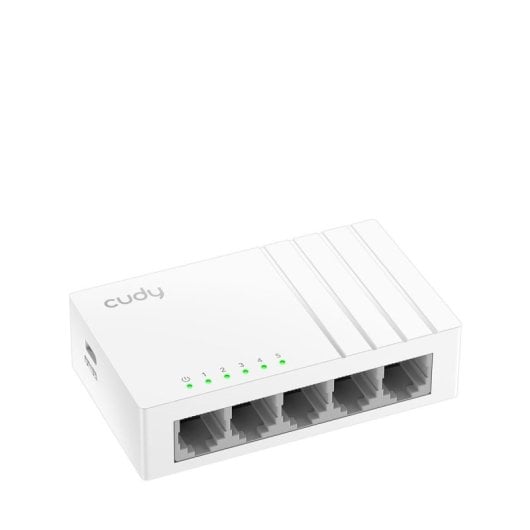 Switch Cudy GS105U 5 ports Gigabit Ethernet USB montage mural