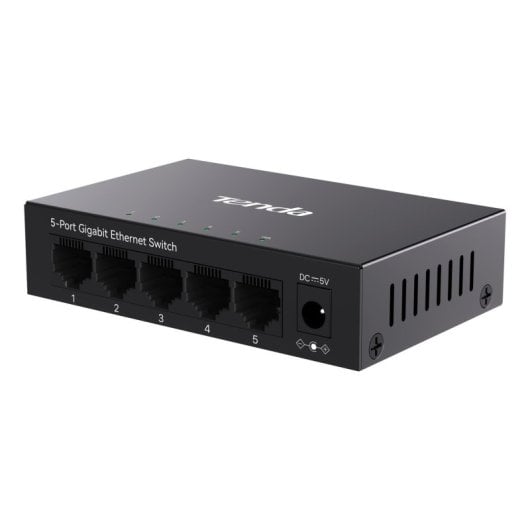 Switch Tenda TEG1005M 5 Portas Gigabit L2 Montagem na Parede