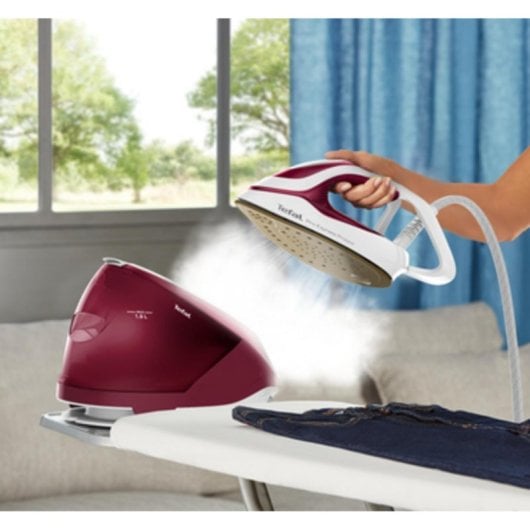Centro de Planchado Tefal GV9220 2600W Durilium AirGlide Borgoña Blanco
