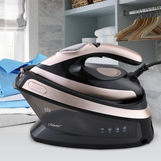 Ferro Maestro MR-320C Cerâmica 2400 W 1,5 L Preto Ouro rosa