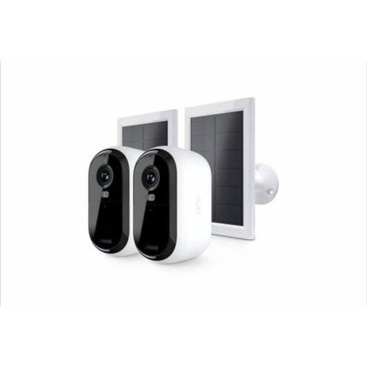 Câmera de vigilância ARLO Essential 2 2K Visão Noturna Interna e Externa Alarme Painel Solar Áudio Bidirecional Controle por Voz