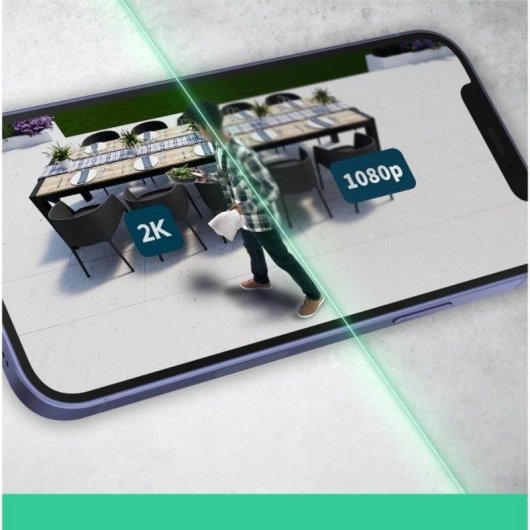 Câmera de vigilância ARLO Essential 2 2K Visão Noturna Interna e Externa Alarme Painel Solar Áudio Bidirecional Controle por Voz