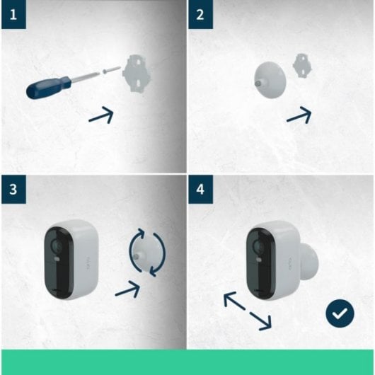 Camera IP ARLO Essential 2K Visione Notturna Esterno Audio Bidirezionale Pannello Solare
