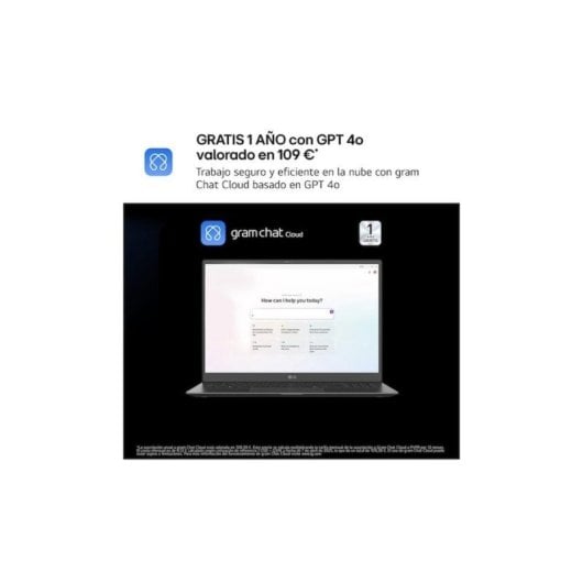 Portátil LG Gram Pro 17z90tr 17" Intel Core Ultra 7 32GB 1TB SSD RTX 5050 8GB IPS