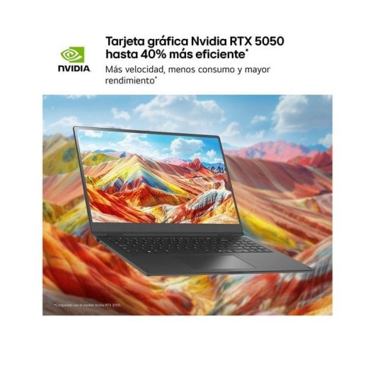Portátil LG Gram Pro 17Z90TR 17" Intel Core Ultra 7 255H 32GB 1TB SSD RTX 5050 8GB IPS