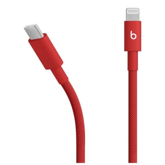 Cavo Apple Beats 1,5 m Lightning USB-C rosso intrecciato