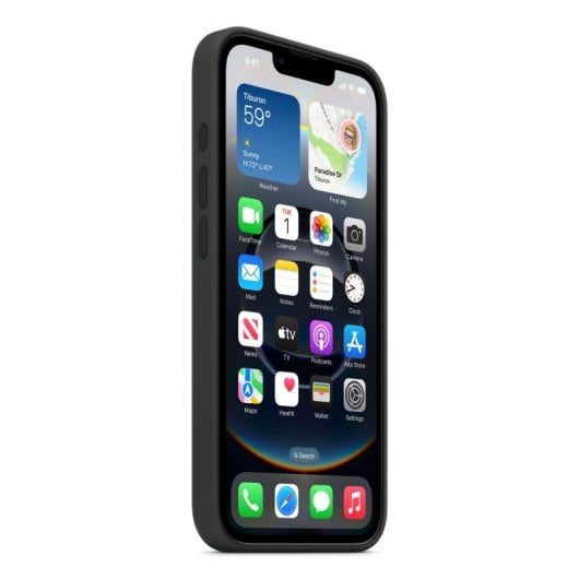 Funda para móvel Apple MD3N4ZM/A capa silicone preta resistente a quedas para iPhone 16e