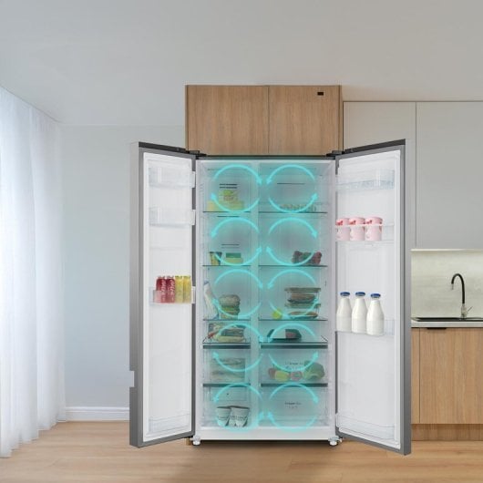 Frigorífico Americano Cecotec Bolero CoolMarket SBS 559 No Frost 177cm 559L C Inox