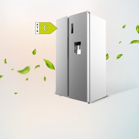 Frigorífico Americano Cecotec Bolero CoolMarket SBS 559 No Frost 177cm 559L C Inox Dispensador