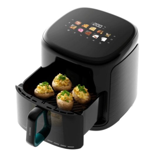 Fritadeira de ar Cecotec Cecofry&Grill Smokin'Prime 8,5L 2300W com resistência dupla e função fumador