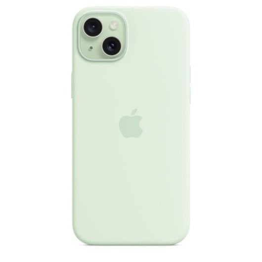 Custodia per cellulare Apple Silicone Menta MagSafe Antigraffio per iPhone 15 Plus