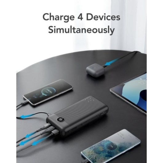 Powerbank Veger L30 30000mAh Carga Rápida 20W LCD Negro