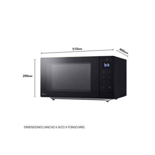 Microondas LG Grill 2 en 1 900W EasyClean Control Táctil Menús Automáticos