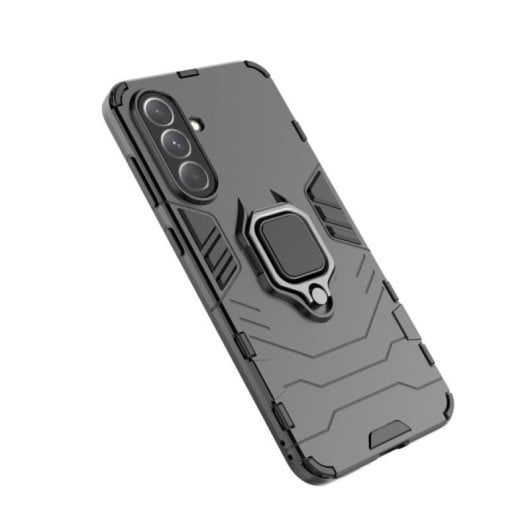 Custodia per cellulare Max Power Digital Magnetica Anello Rotante Silicone Nera per Samsung Galaxy A56 5G