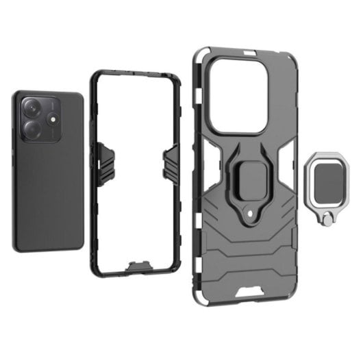 Funda para móvel Max Power Digital Magnética Anel TPU Policarbonato Azul Rotativa para Xiaomi Redmi Note 14 5G