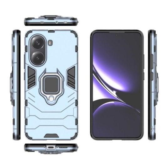 Funda para móvel Max Power Digital Anel Magnético TPU Policarbonato Azul suporte para Xiaomi Poco X7 Pro