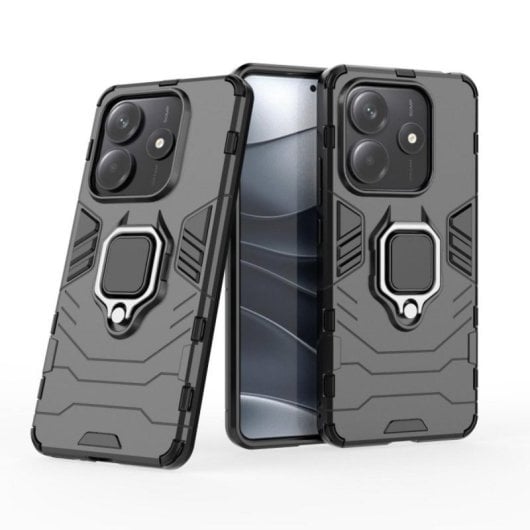 Funda para móvel Max Power Digital Anel Magnético Antichoque TPU Preto para Xiaomi Redmi Note 14 5G