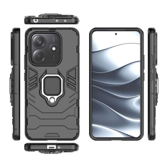 Funda para móvel Max Power Digital Anel Magnético Antichoque TPU Preto para Xiaomi Redmi Note 14 5G